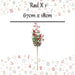 Christmas Long Stem Berries Leaves Decoration 67cm x 18cm Red X 1