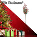 Christmas Long Stem Berries Leaves Decoration 67cm x 18cm Red X 1