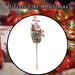 Christmas Long Stem Berries Leaves Decoration 67cm x 18cm Red X 1