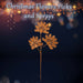 Christmas Long Stem with Glitter Decoration 60cm x 22cm Orange X 1