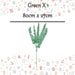 Christmas Long Stem with Glitter Decoration 80cm x 27cm Green X 1