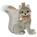 Christmas Velvet Fox Decoration 20cm x 9cm Green X 1