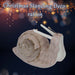 Christmas Velvet Snail Decoration 14cm x 21cm Brown X 1