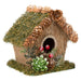 Christmas Bird House Decoration 15cm x 16cm Green X 1