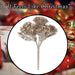 Christmas Metallic Hydrangea Bush 33cm x 22cm Cream X 1