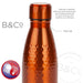 350ml Honeycomb Bottle Flask Copper