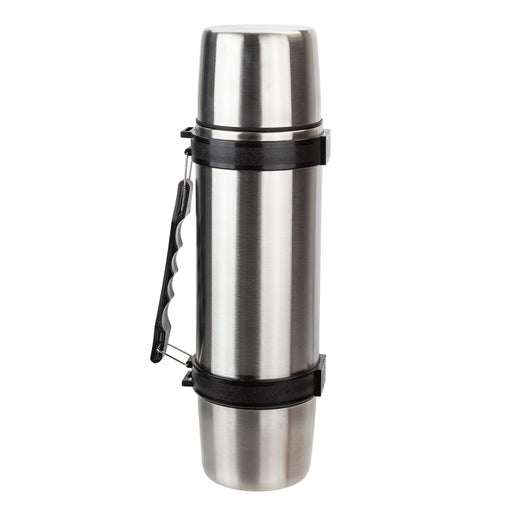 Insulated Stainless Steel Water Bottle | 1L Vacuum Flask, 2 Cups