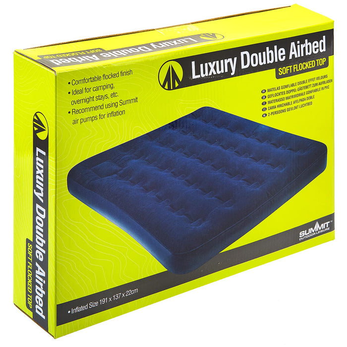 Luxury Flocked Single and Double Airbed Camping - Summit Outdoor Leisure