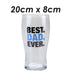 Best Dad Pint Glass Best Dad Ever Fathers Day Gift Present, Bithday  Dad Glass