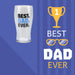 Best Dad Pint Glass Best Dad Ever Fathers Day Gift Present, Bithday  Dad Glass