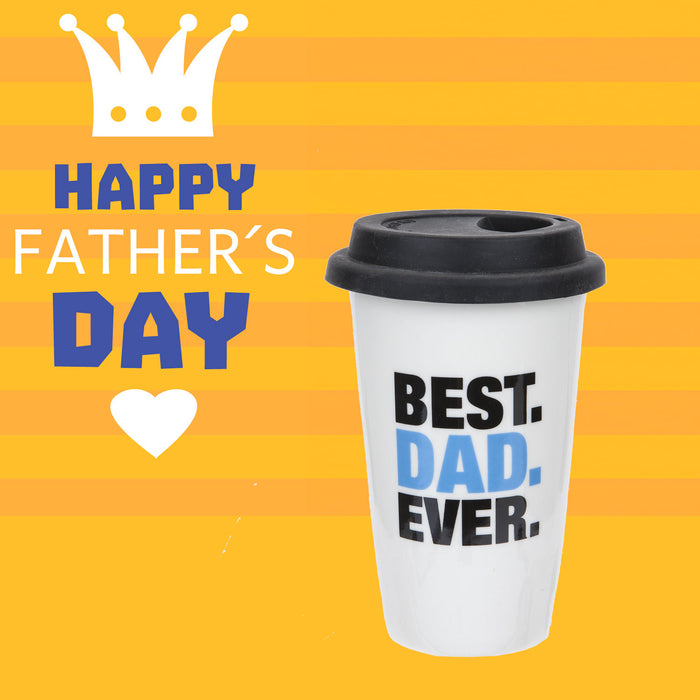 Best Dad Cup with Lid Best Dad Ever Fathers Day Gift Present, Bithday  Dad Cup