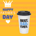 Best Dad Cup with Lid Best Dad Ever Fathers Day Gift Present, Bithday  Dad Cup