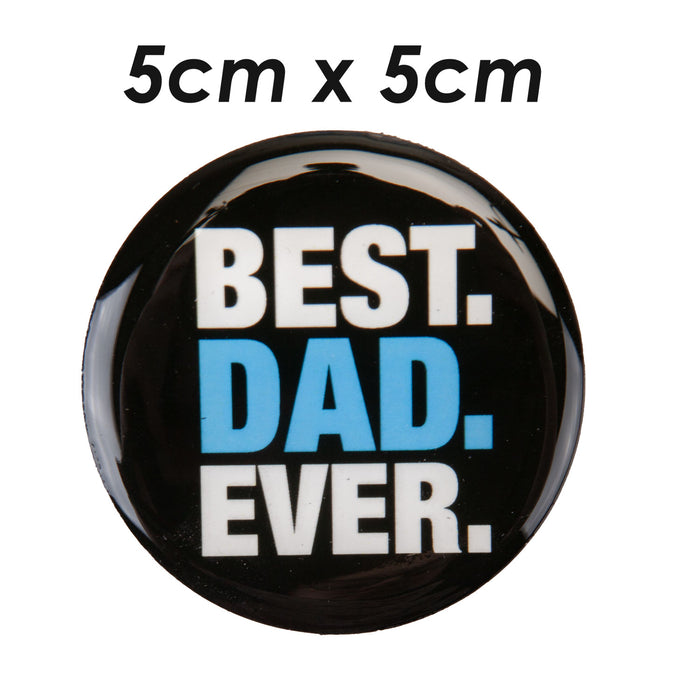 Best Dad Magnet Best Dad Ever Fathers Day Gift Fun Present, Bithday  Black