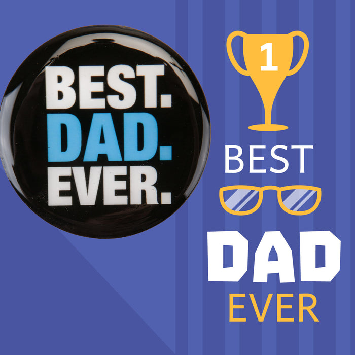 Best Dad Magnet Best Dad Ever Fathers Day Gift Fun Present, Bithday  Black