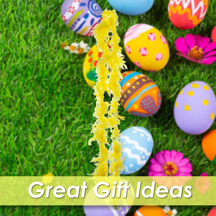 Easter Feather Boa Fancy Dress Accessory 150cm x 8cm Yellow X 1