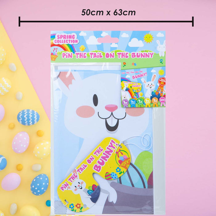 Easter Pin the Tial on the Bunny Game 50cm x 63cm Multicolour X 1