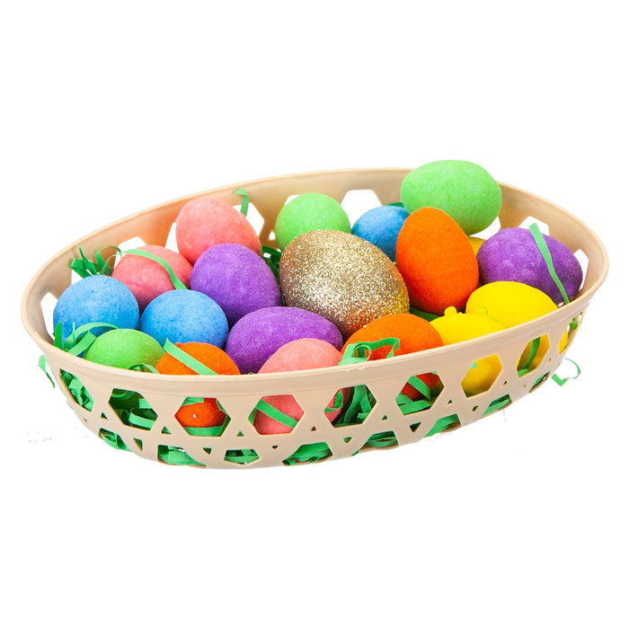 Easter Basket Golden Egg Hunt Set 4.5cm x 20.5cm Multicolour X 1