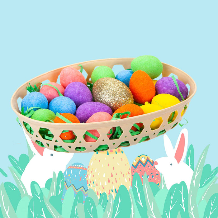 Easter Basket Golden Egg Hunt Set 4.5cm x 20.5cm Multicolour X 1