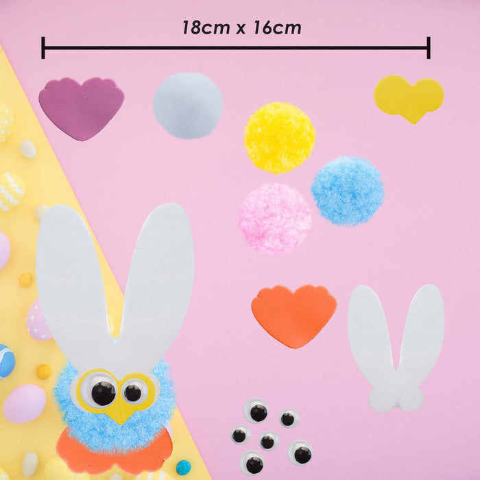 Easter Arts and Craft Pom Pom Set 18cm x 16cm Multicolour X 1