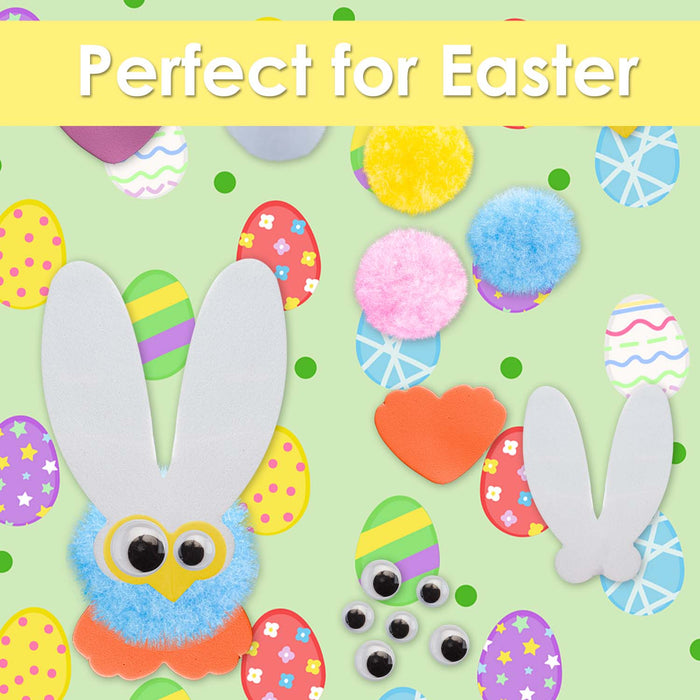 Easter Arts and Craft Pom Pom Set 18cm x 16cm Multicolour X 1