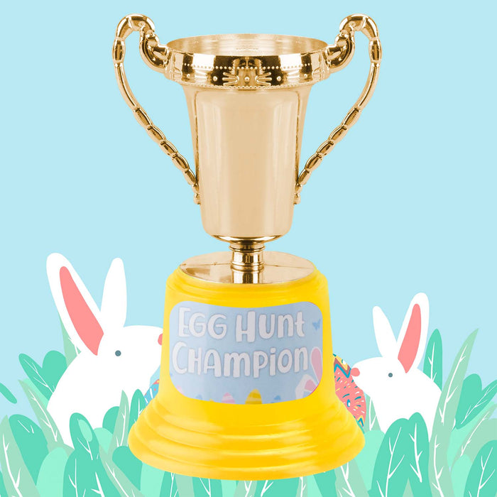 Easter Egg Hunt Trophy 13cm x 7cm Gold X 1