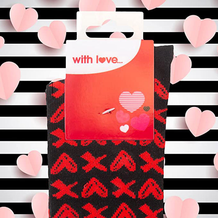 Heart & Kisses Couples Socks Sizes 9-11