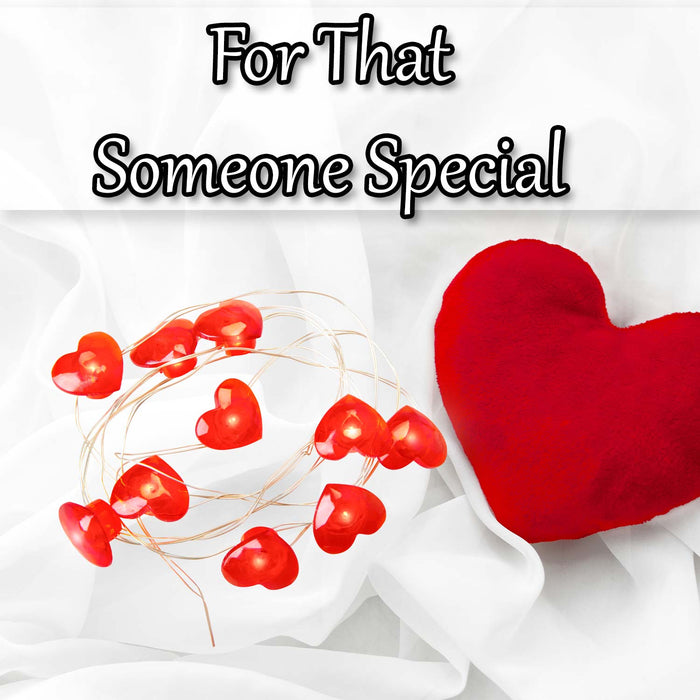 Valentines Heart String Light Decoration 10 Hearts - 120cm Red X 1