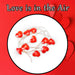 Valentines Heart String Light Decoration 10 Hearts - 120cm Red X 1