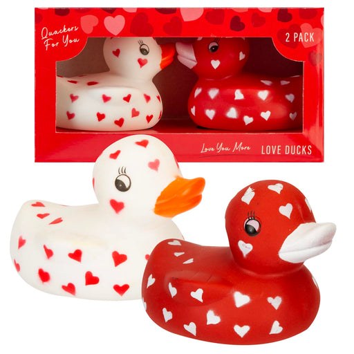 Heart Duck Heart Valentines Assorted Colours (Red or White)