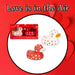 Heart Duck Heart Valentines Assorted Colours (Red or White)