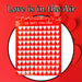 Valentines 100 Dates Scratch Off Challenge 34cm x 22cm Red X 1