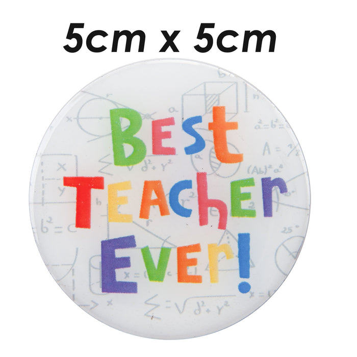 Best Teacher Magnet School End of Year Gift Novelty Fun Present  White