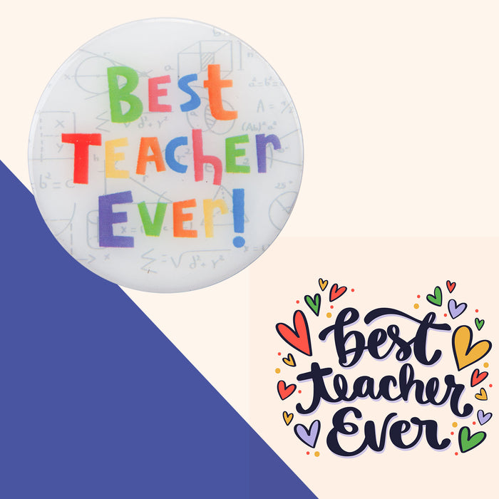 Best Teacher Magnet School End of Year Gift Novelty Fun Present  White