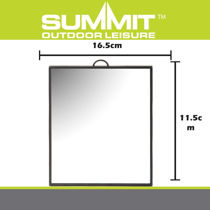 Utility Mirror Standing-Hook Blue-Black Or Red 11. 5cm x 16. 5cm X 1
