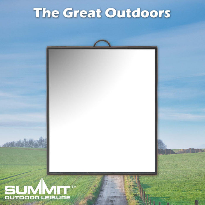 Utility Mirror Standing-Hook Blue-Black Or Red 11. 5cm x 16. 5cm Colour Varies X 1