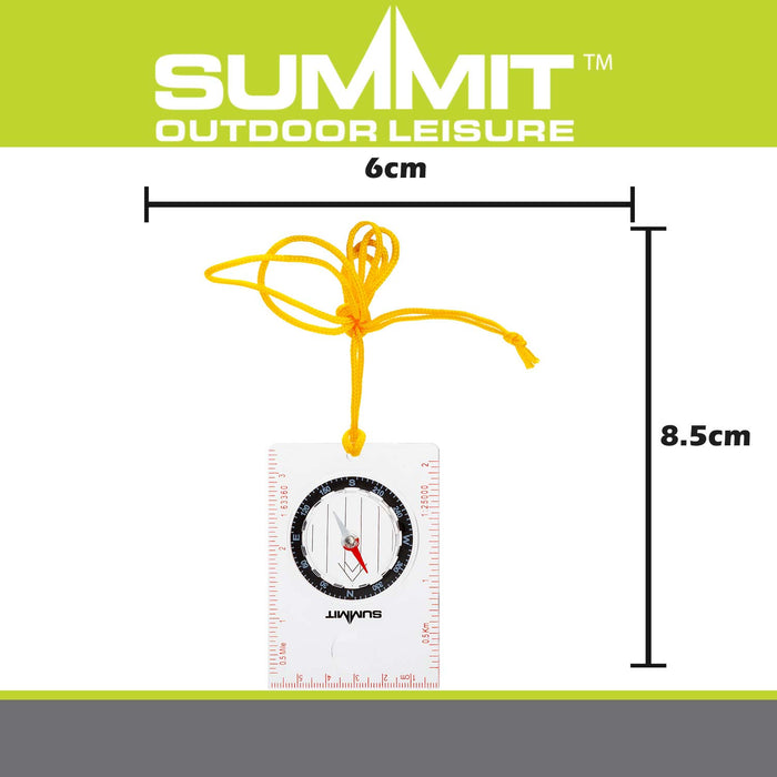 Magnifying Viewer Map Scales Measurements - Black Lanyard White