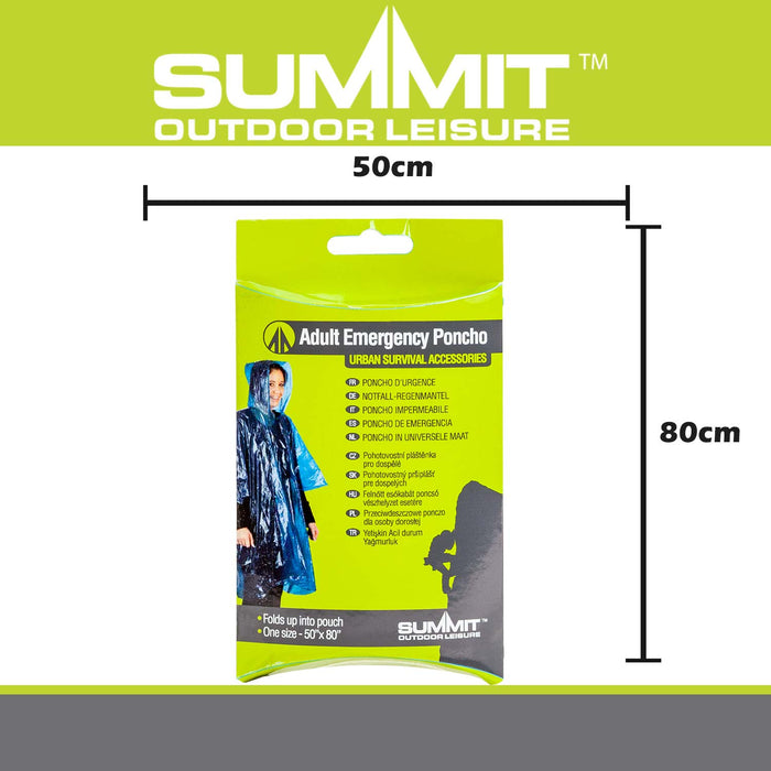 Adults Poncho - Camping, Travel Holiday Accessories for summer - Clear