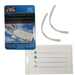 Luggage Address Tags  Self Laminating Travel Tags Suitcase Bag 2 Piece White
