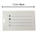 Luggage Address Tags  Self Laminating Travel Tags Suitcase Bag 2 Piece White