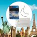 Luggage Address Tags  Self Laminating Travel Tags Suitcase Bag 2 Piece White