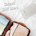 Luggage Address Tags  Self Laminating Travel Tags Suitcase Bag 2 Piece White