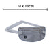 RFID Travel Money Belt Waist Wallet Against Theft Security Pouch Holder  Grey