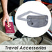 RFID Travel Money Belt Waist Wallet Against Theft Security Pouch Holder  Grey