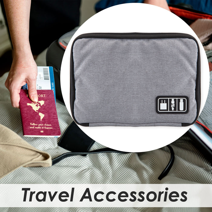 Travel Case Organiser Phones Tablets Passport, Accessories Holder