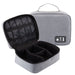 Travel Case Organiser for Cables Leads and Accessories Case Holder  Grey