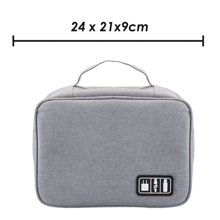 Travel Case Organiser for Cables Leads and Accessories Holder