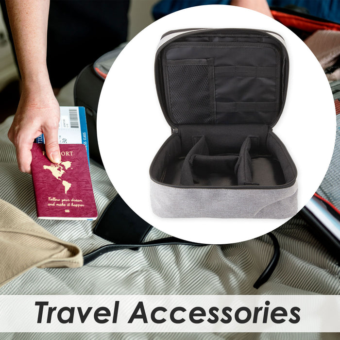 Travel Case Organiser Phones Tablets Passport Cables Leads Accessories