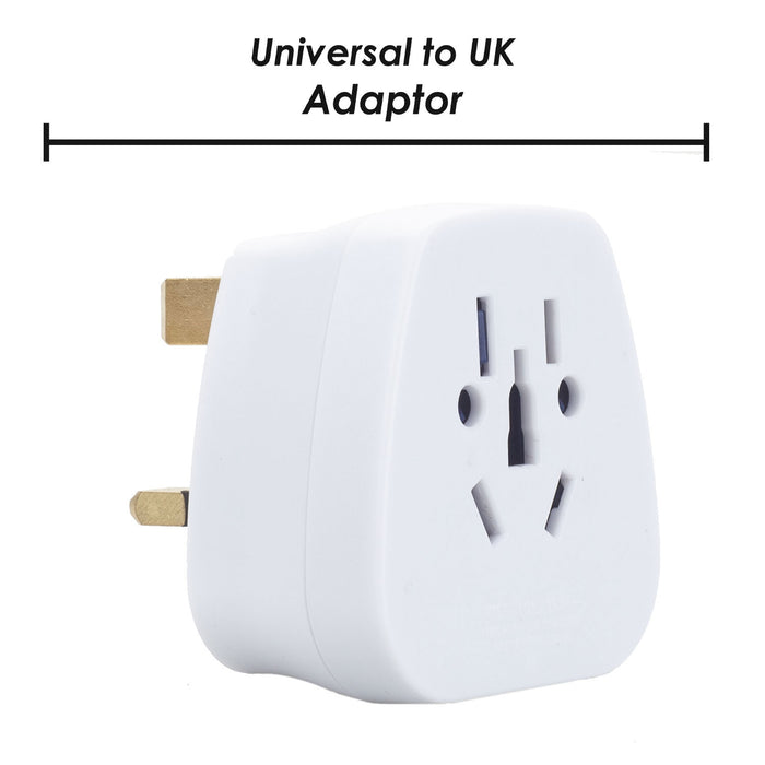 World Plug Adaptor Universal Plug Adaptor Travel Adaptor Accessory  White