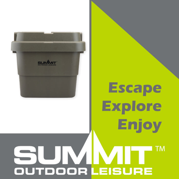 Storage Box 30L Carry Handles Camping Dry Green