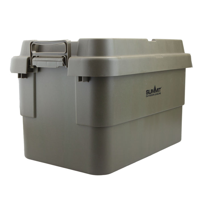 Storage Box 50L Carry Handles Camping Dry Green